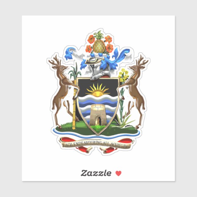 Antigua und Barbuda Aufkleber (Blatt)