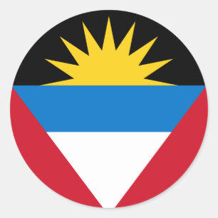 Antigua- und Barbuda-Aufkleber Runder Aufkleber