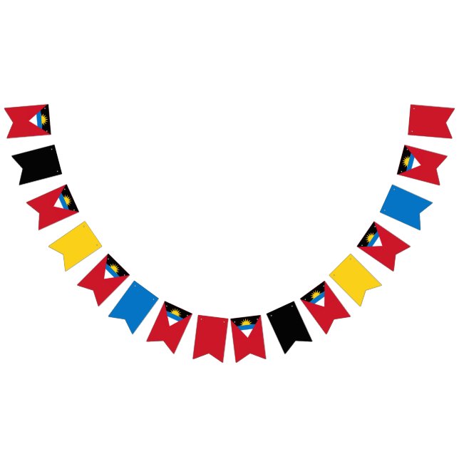 Antigua und Barbuda-Butterfahnen Wimpelkette (Alle)
