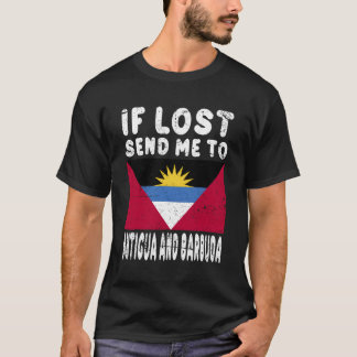 Antigua- und Barbuda-Fahne, wenn sie mich an T-Shirt