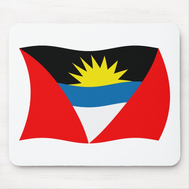 Antigua und Barbuda Flag Mousepad (Vorne)