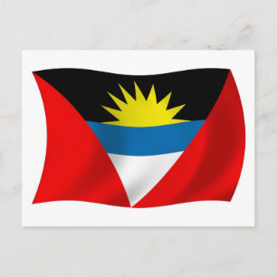 Antigua und Barbuda Flagge Postkarte