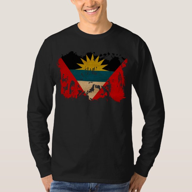 Antigua und Barbuda-Flagge T-Shirt (Vorderseite)