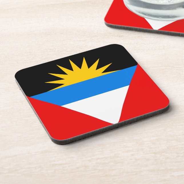 Antigua und Barbuda Getränkeuntersetzer (Linke Seite)