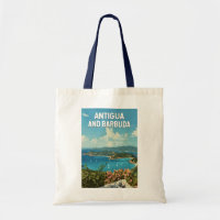 Antigua und Barbuda Illustration Art Retro