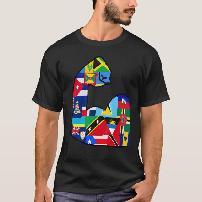 Antigua und Barbuda Jamaica Kuba Haiti Puerto Rico T-Shirt (Vorderseite)