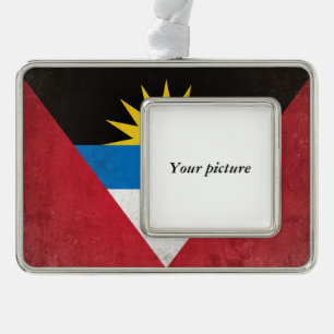 Antigua und Barbuda Rahmen-Ornament Silber