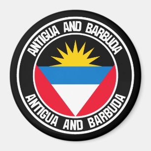 Antigua und Barbuda RundEmblem Magnet