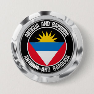 Antigua und Barbuda-rundes Emblem Button