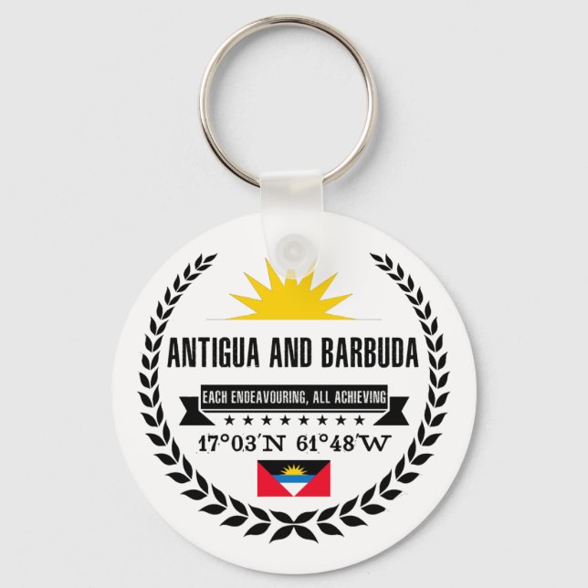Antigua und Barbuda Schlüsselanhänger (Vorderseite)