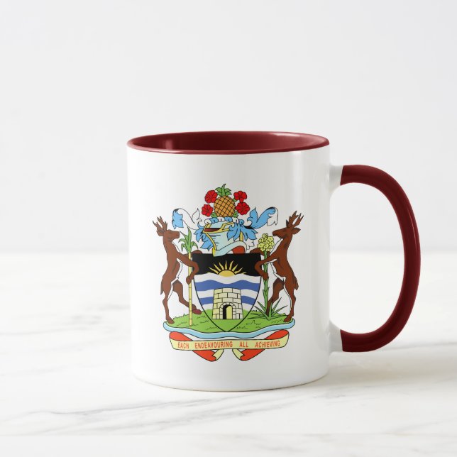 Antigua und Barbudamantel Tasse (Rechts)