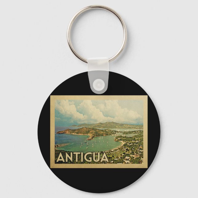 Antigua Vintage Travel Schlüsselanhänger (Vorderseite)