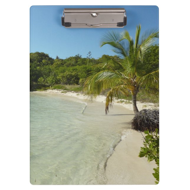 Antiguan Strand Schöne tropische Landschaft Klemmbrett (Vorderseite)