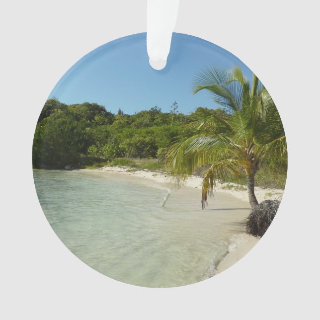 Antiguan Strand Schöne tropische Landschaft Ornament (Vorderseite)