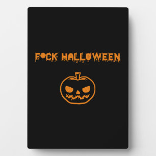 AntiHalloween-Kürbis-Jack-o'-Laterne Fotoplatte