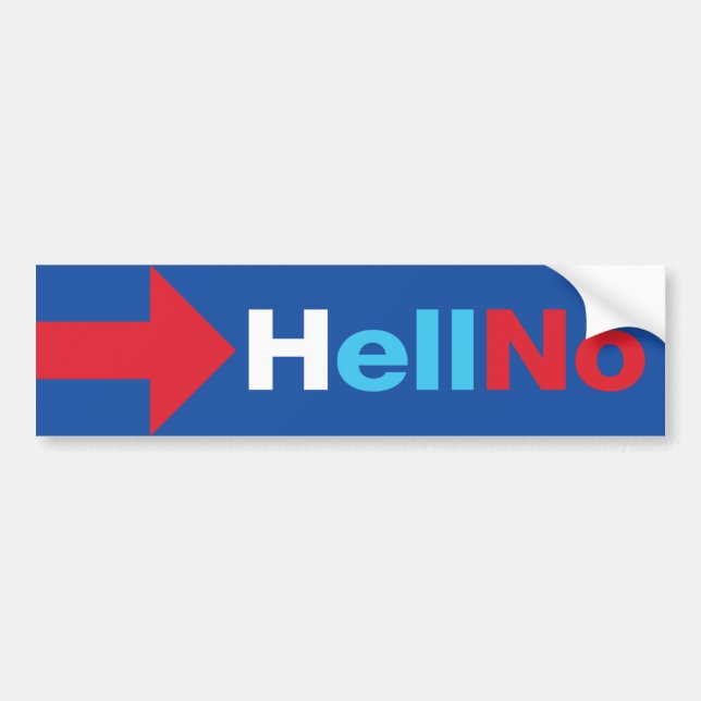 AntiHillary Clinton NEIN - Donald Trump 2016 Autoaufkleber (Vorne)