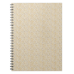 Antik 1940er Jahre Mustard Berry & Leaf Notizblock