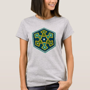 Antik Blau Gelb Grün Osmanisch Türkisch Orientalis T-Shirt