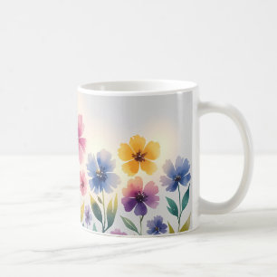 Antik-Blumen-Tasse - Naturinspiriert Kaffeetasse