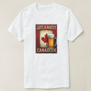 Antik gestaltetes Bierzeichen-Design T-Shirt
