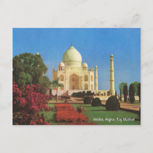Antik, Indien, Agra, Taj Mahal Postkarte
