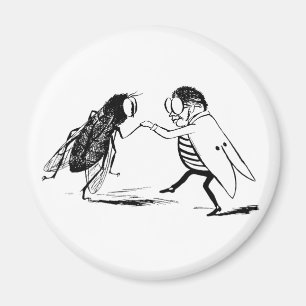 Antik Insekten tanzen; Schmeißfliege Magnet