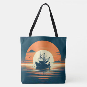 Antik/Maritim Garnelen/Fischerei Tasche