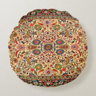 Antik, Orientalisch Persisch, Muster, Teppich Rundes Kissen