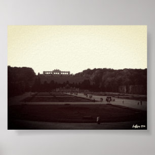 Antik Österreich Wien Schönbrunn Gärten 1970 Poster