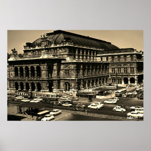 Antik Österreich Wien Staatsoper Oper Poster