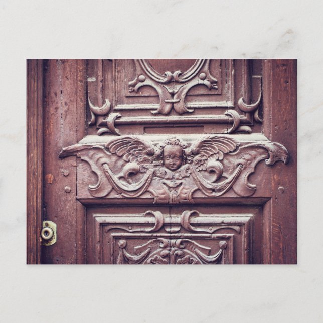 Antik Paris Tür Postkarte (Vorderseite)