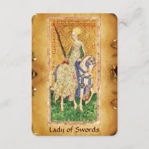 ANTIK-RENAISSANCE-TAROT / DAMEN DER SCHWERTER ANKÜNDIGUNG