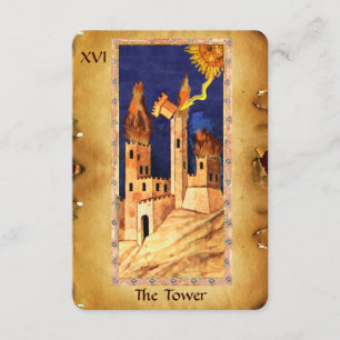 ANTIK RENAISSANCE TAROTS 16 / DER TURM ANKÜNDIGUNG