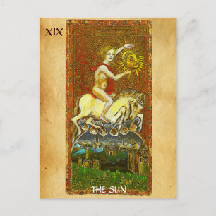 ANTIK RENAISSANCE TAROTS 19 / DIE SONNE POSTKARTE