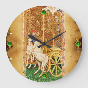 ANTIK RENAISSANCE TAROTS 7 /DER WAGEN GROßE WANDUHR