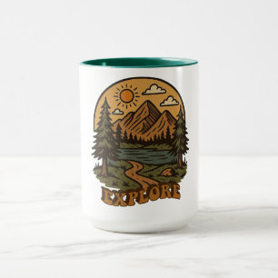 Antik/rustikal outdoor-naturerlebnisse tasse
