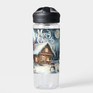 Antik/Rustikal/Schneemann/Weihnachten Trinkflasche