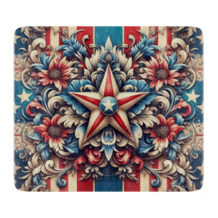 Antik/rustikal USA/Patriotisch Schneidebrett