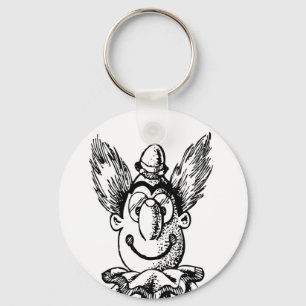antik-Schlüsselanhänger Clown Schlüsselanhänger