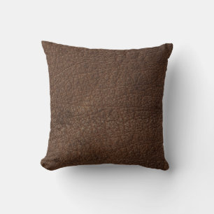 Antik Tan Leder Druckkissen Textur Muster Kissen