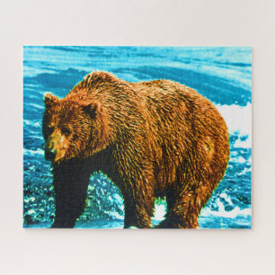 Antik USA Alaska Braunbär