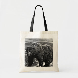 Antik USA Alaska Braunbär Tragetasche