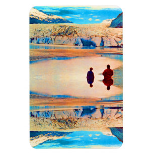 Antik USA Alaska Mendenhall Gletscher Juneau Magnet
