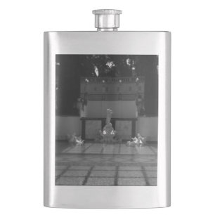 Antik USA Kalifornien San Simeon Neptunpool Flachmann