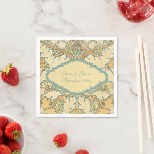 Antik viktorianisch William Morris St. James Blume Serviette