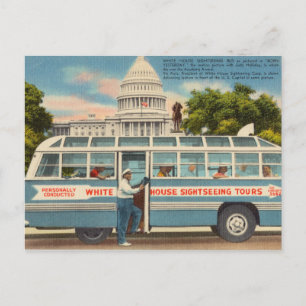 Antik, White House Tour Washington, D.C. Postkarte