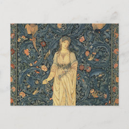 Antik William Morris Flora Postkarte