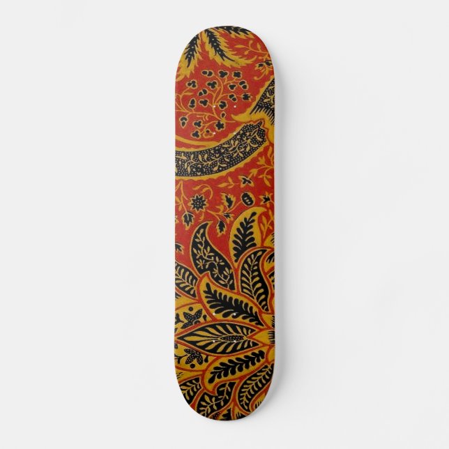 Antik William Morris India Wallpaper Skateboard (Vorderseite)