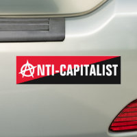 Antikapitalistischer anarchistischer Autoaufkleber