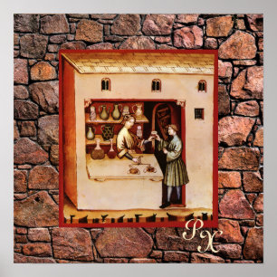 ANTIKAPOTHEKE,Apotheker,Medizin,Drogerie Poster